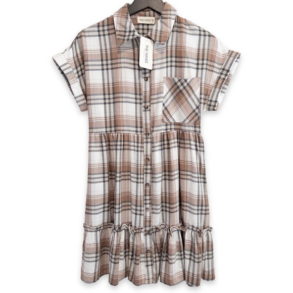 The Nines Dresses & Skirts - The Nines Plaid Babydoll Dress Women S Cottagecore Western Flannel Grunge NWT
